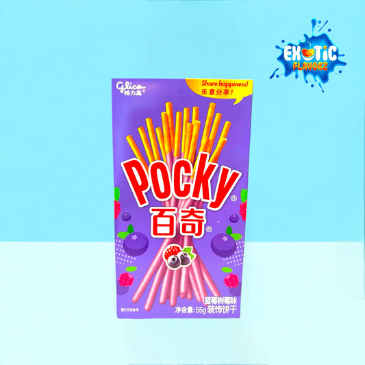 Pocky Blueberry Raspberry Cream